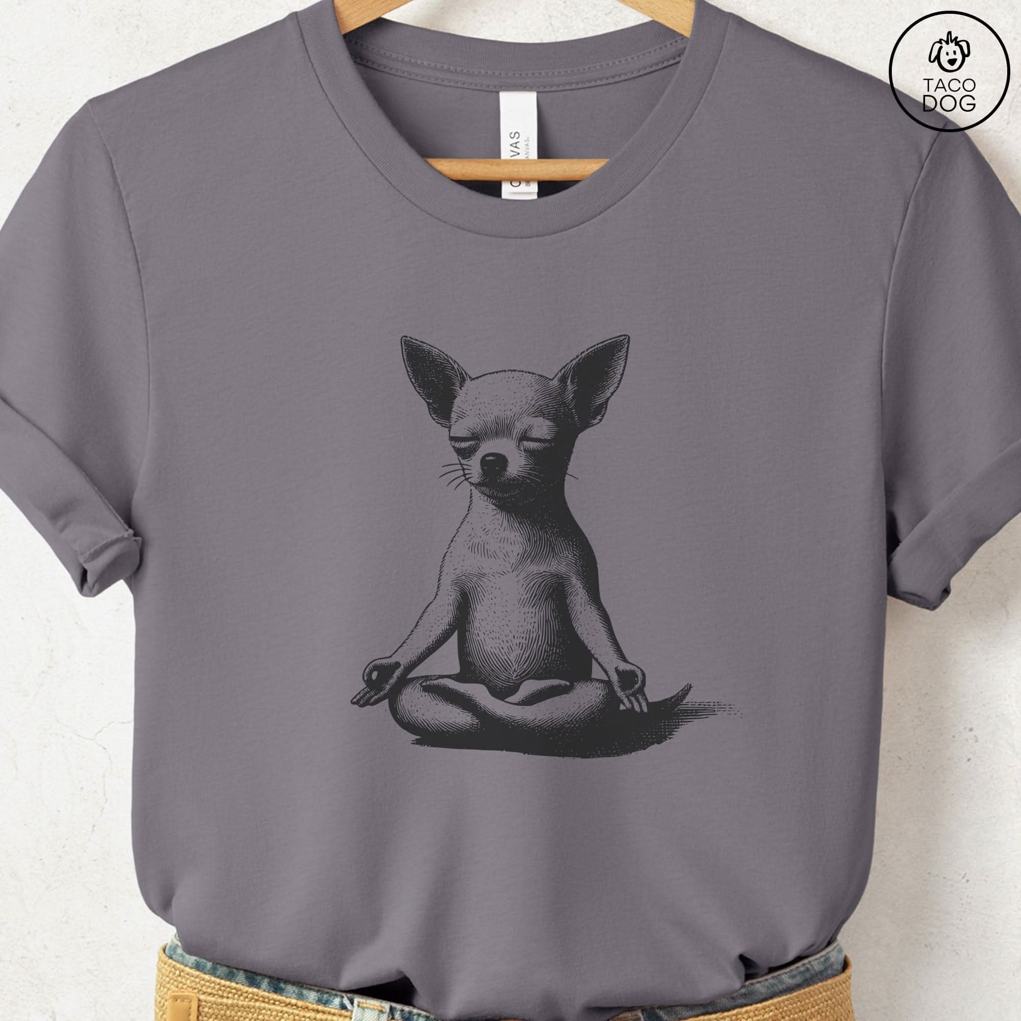 Chihuahua Meditate Yoga T-Shirt