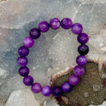 Amethyst Crystal Beaded Bracelet for Calm and Healing
