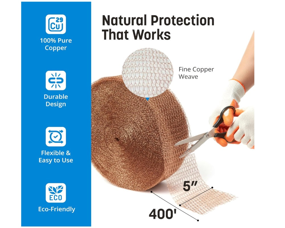 Copper Mesh, 100% Pure Copper