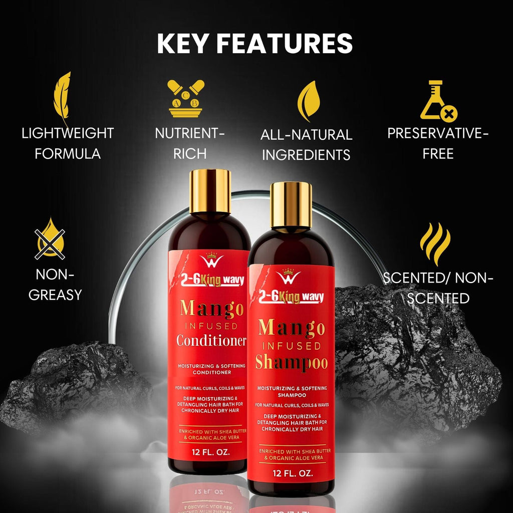 Infused Mango Shampoo & Conditioner  (12 FL OZ) DUO Premium Quality