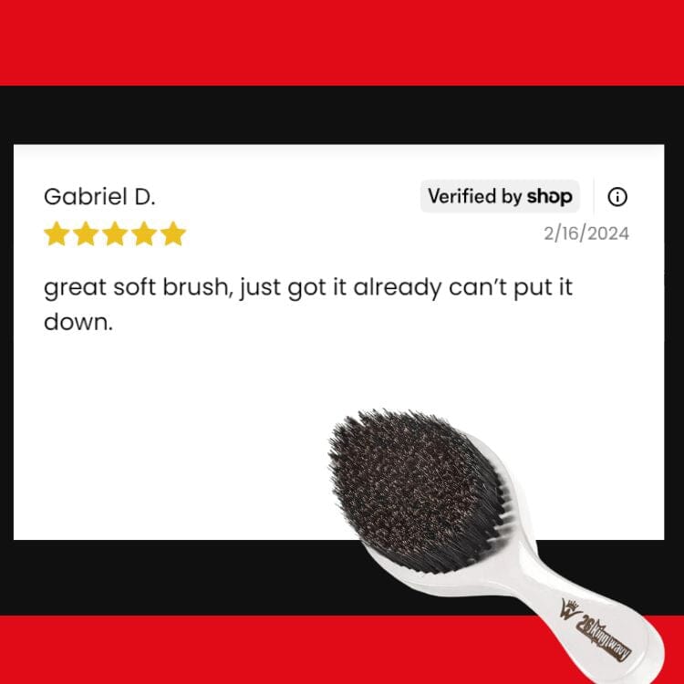 360 Wave Long Handle Curved Brush Premium Quality [All Variants]