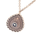 Mustard Seed Necklace, Antique Copper Mustard Seed Jewelry, Matthew 17 20 Mustard Seed Pendant, Ornate Teardrop Mustard Seed Necklace